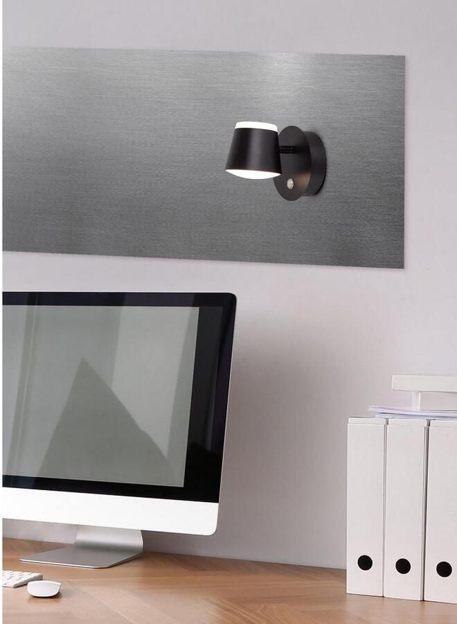 Näve Led-wandlamp Tondo magnetisch batterij opladen via usb-c kabel dimbaar per touch geheugen (1 stuk) - Foto 9