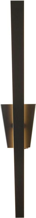 Näve Led-wandlamp Trevor zwart trapeziumvormige baldakijn incl. kantelschakelaar hoogte 62 cm (1 stuk) - Foto 4