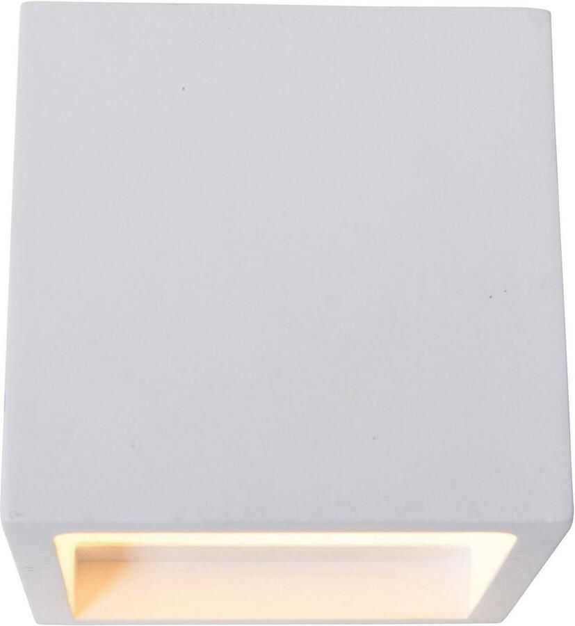 Näve Led-wandlamp Wanna incl. 2x 3w cree xp led l: 11 5cm b: 11 5cm h: 11 5cm gips wit (1 stuk) - Foto 4