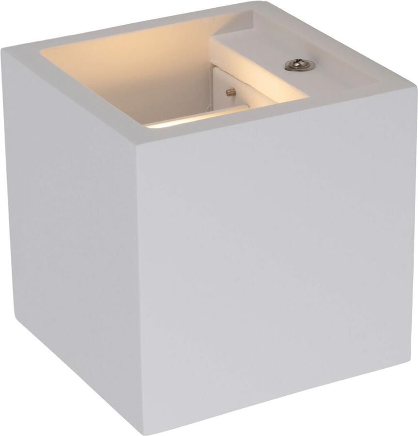 Näve Led-wandlamp Wanna incl. 2x 3w cree xp led l: 11 5cm b: 11 5cm h: 11 5cm gips wit (1 stuk) - Foto 2