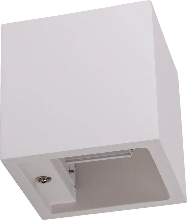 Näve Led-wandlamp Wanna incl. 2x 3w cree xp led l: 11 5cm b: 11 5cm h: 11 5cm gips wit (1 stuk) - Foto 6
