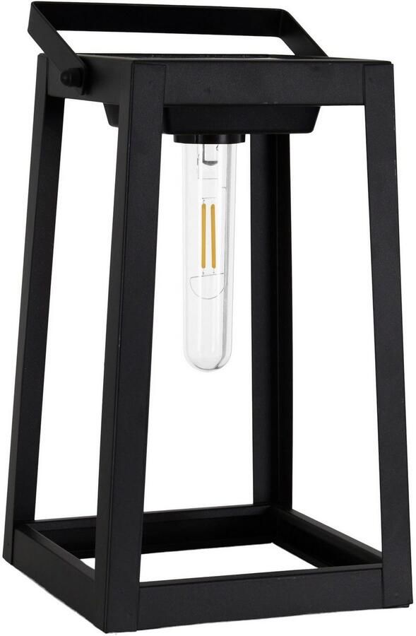 Näve Ledsolarlamp Camping incl. 1x led warmwit met handvat zwart h: 25 5 cm (1 stuk) - Foto 2