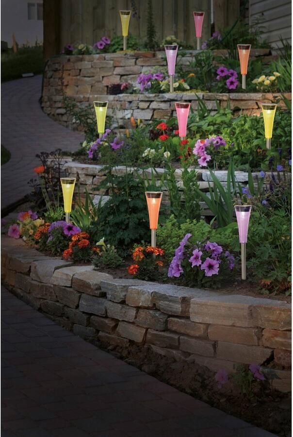 Näve Ledsolarlamp Multicolour Zonne-energie (10 stuks)