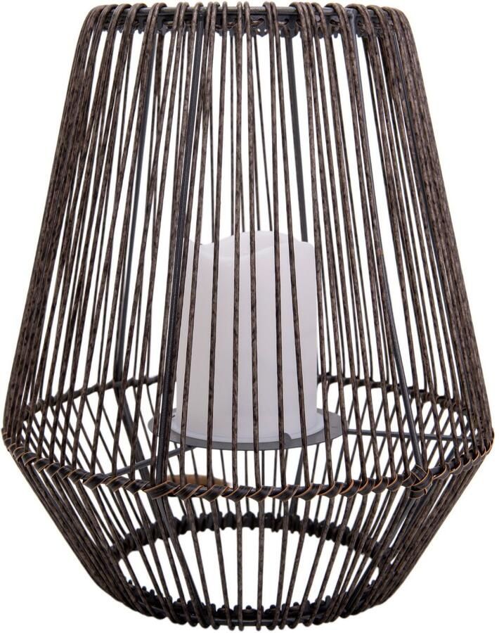 Näve Ledsolarlamp Plasto Solar balkon terrassen lamp tafellamp flakker-effect solarlamp (1 stuk)