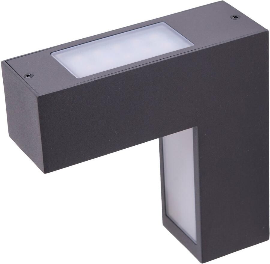 Näve Ledwandlamp voor buiten Angus antraciet opaal up downlight incl. led ip 54 neutraalwit licht (1 stuk)