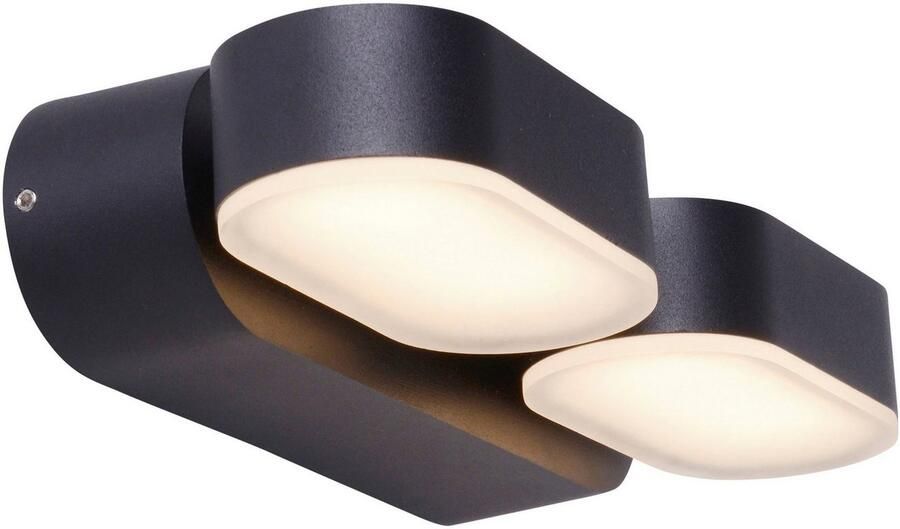Näve Ledwandlamp voor buiten Motus 2 beweegbare lichtblokken incl. 60 led zwart warmwit ip 54 (1 stuk) - Foto 4