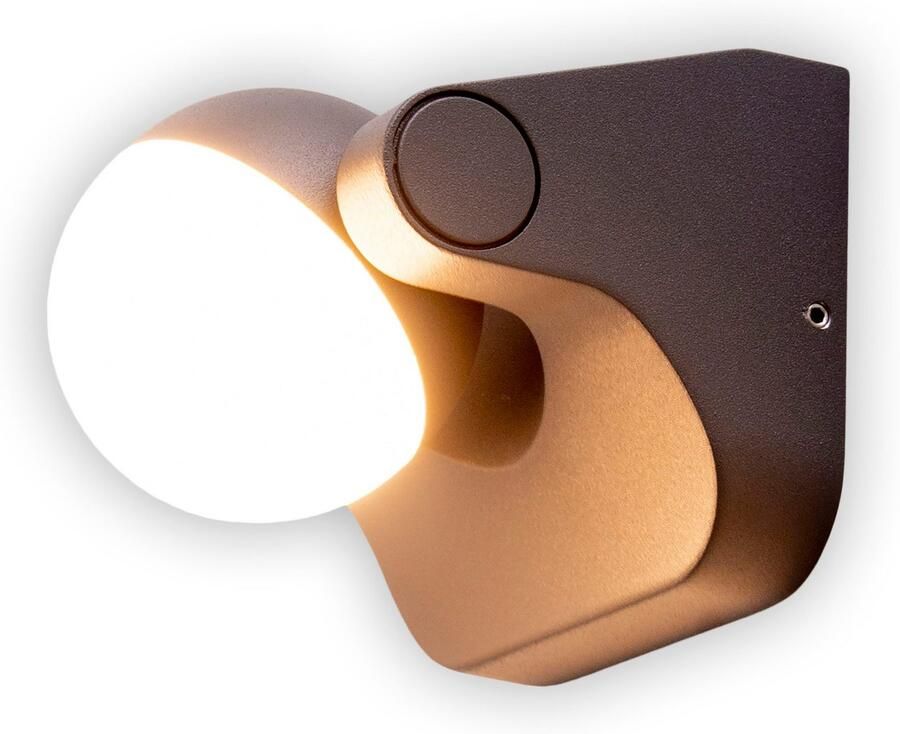 Näve Ledwandlamp voor buiten Pallas draaibaar antraciet warmwit licht incl. led ip 54 (1 stuk)