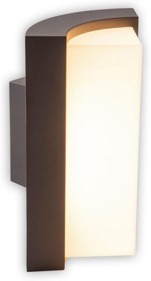 Näve Ledwandlamp voor buiten Rico Wandlamp terras antraciet hoogte: 14 8 cm led warmwit (1 stuk) - Foto 7
