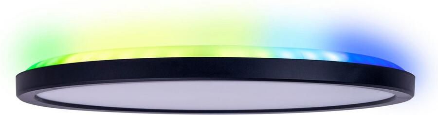 Näve Plafondlamp LED "CARLO" met RGB-achtergrondverlichting D: 29 3 cm Dimbaar met geheugenfunctie kleurwisselaar en nachtlichtfunctie (2 stuks) - Foto 5