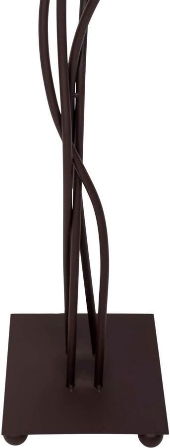 Näve Staande lamp Boho 4-vlg. e14 textiel kappen 2x beige 2x bruin incl. voetenschakelaar (1 stuk) - Foto 7