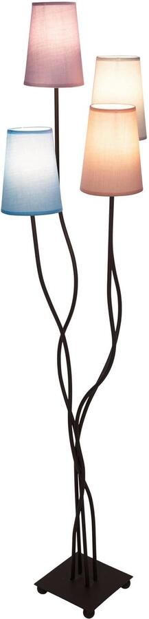 Näve Staande lamp Boho Inclusief voetenschakelaar (1 stuk) - Foto 4