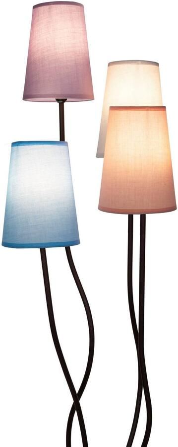 Näve Staande lamp Boho Inclusief voetenschakelaar (1 stuk) - Foto 2