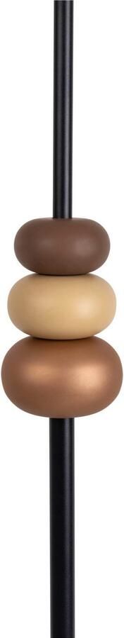 Näve Staande lamp Elina H: 155cm stoffen kap wit E27 max. 40W snoer 180cm zwart (1 stuk) - Foto 3