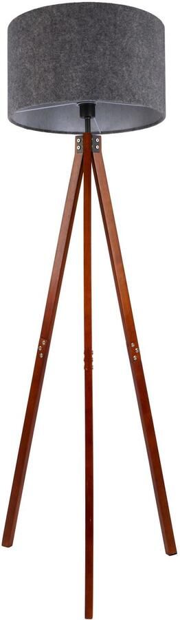 Näve Staande lamp "FILCO" bruin grijs H: 147 cm (1 stuk) - Foto 4