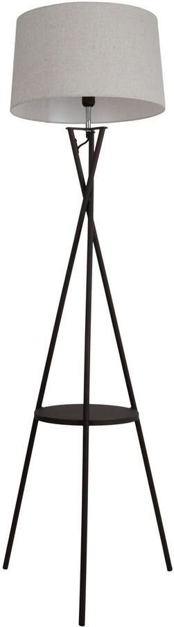 Näve Staande lamp Tora met geïntegreerde tafel frame roest aansluiting zwart excl. 1x e27 (1 stuk) - Foto 3