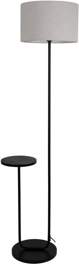 Näve Staande lamp Tordis met geïntegreerde tafel toevoer 230cm zwart excl. 1 x e27 (1 stuk) - Foto 2