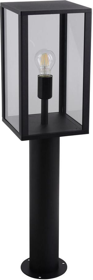 Näve Staande lamp voor buiten Aila Sokkellamp hoekig excl. 1x E27 60 W glas aluminium zwart (1 stuk) - Foto 2