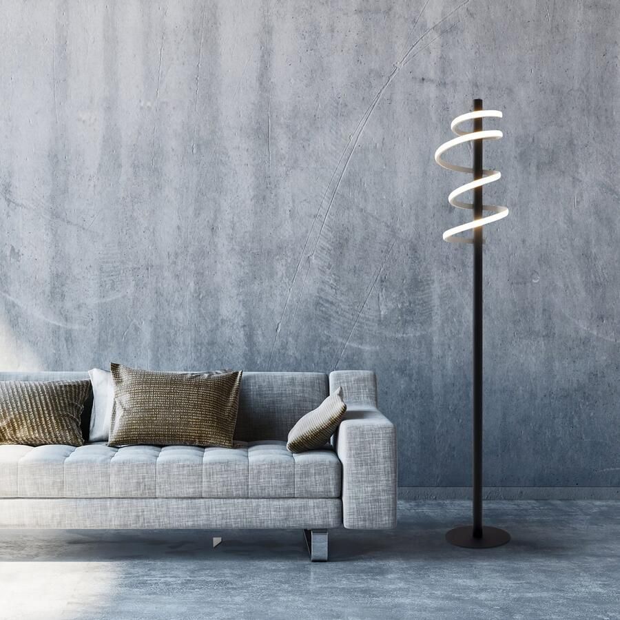 Näve Staande ledlamp Belleza in 3 standen dimbaar met een touch-schakelaar efficiëntieklasse: e zwart (1 stuk) - Foto 2