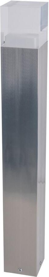 Näve Staande ledlamp voor buiten Leah Roestvrij staal kunststof in blank metaal opaal incl. 15x led warmwit IP44 (1 stuk) - Foto 4