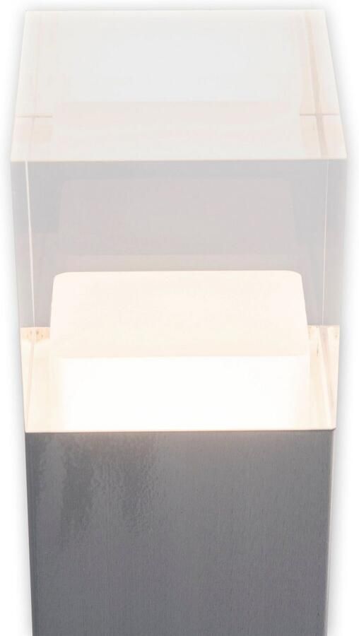 Näve Staande ledlamp voor buiten Leah Roestvrij staal kunststof in blank metaal opaal incl. 15x led warmwit IP44 (1 stuk) - Foto 2