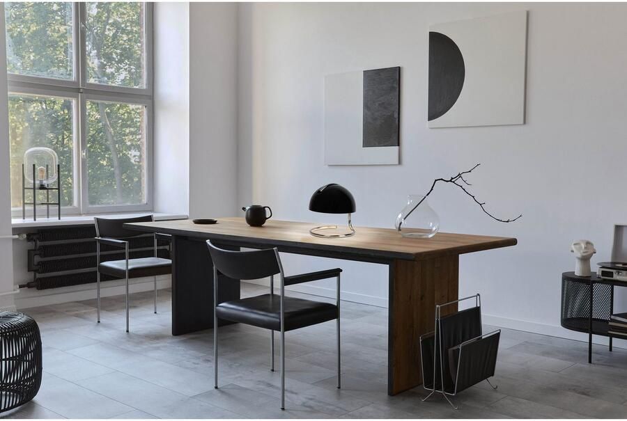 Näve Tafellamp Burano halfronde glazen kap 1x e27 snoer zwart 150cm (1 stuk) - Foto 2