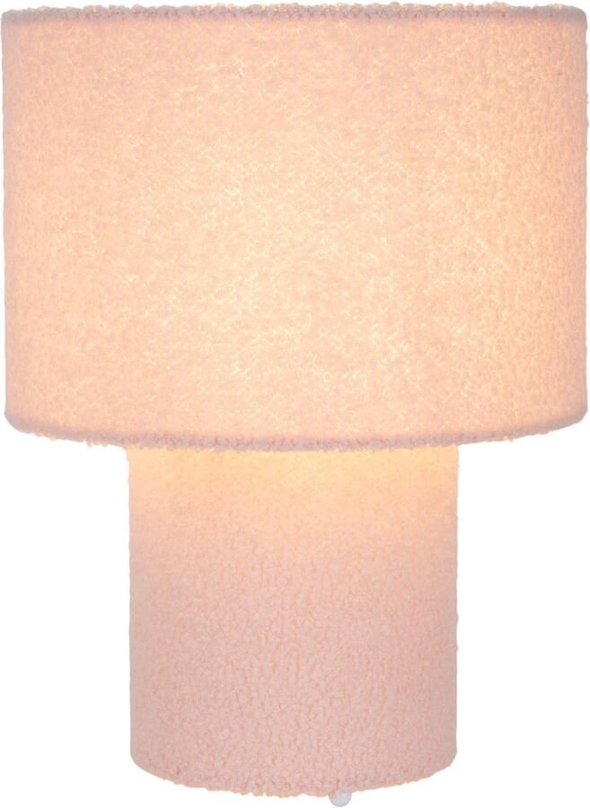 Näve Tafellamp Fluffy pluche bekleding h:31cm d:23cm toevoer met schakelaar e27 (1 stuk) - Foto 5