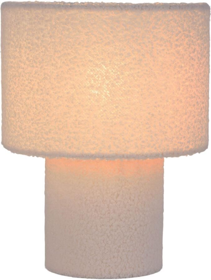 Näve Tafellamp Fluffy pluche bekleding h:31cm d:23cm toevoer met schakelaar e27 (1 stuk) - Foto 5