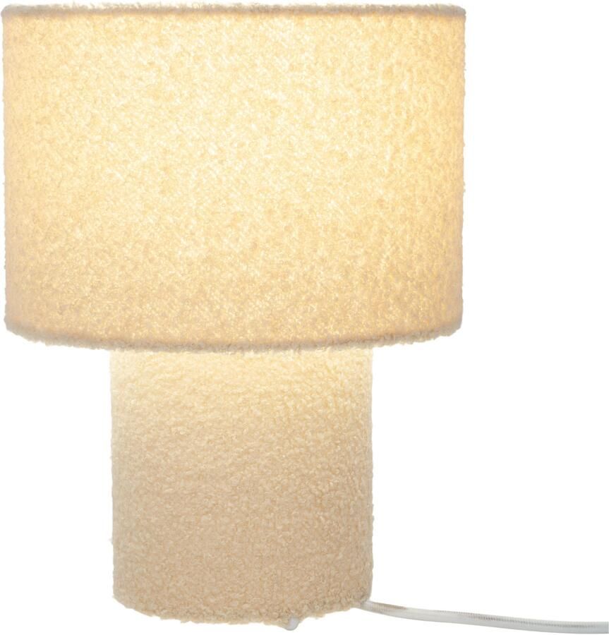 Näve Tafellamp Fluffy pluche bekleding h:31cm d:23cm toevoer met schakelaar e27 (1 stuk) - Foto 6