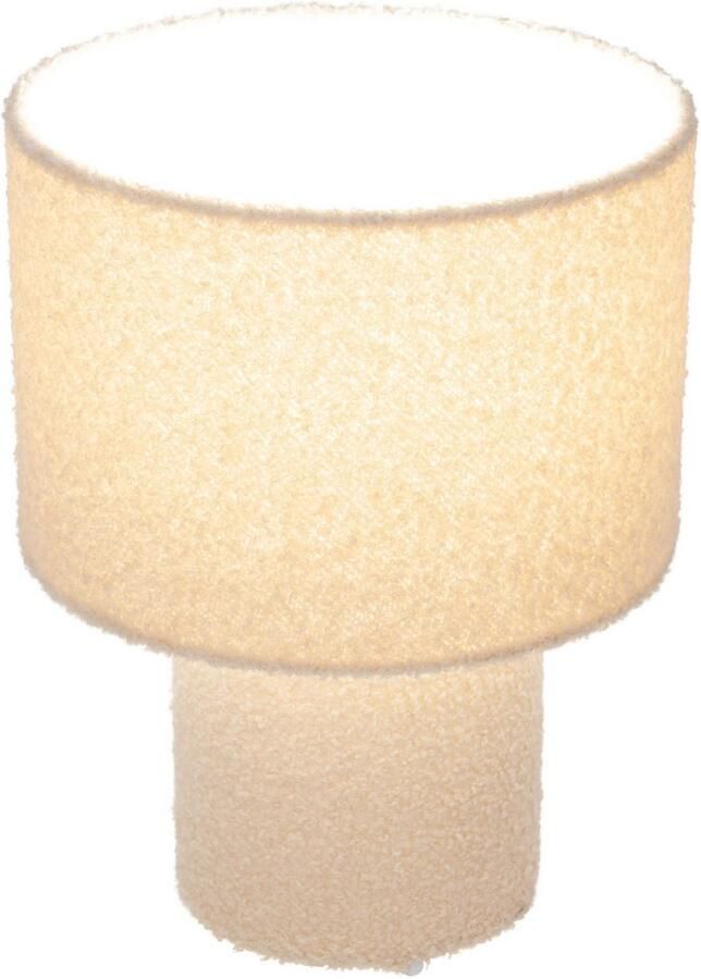 Näve Tafellamp Fluffy pluche bekleding h:31cm d:23cm toevoer met schakelaar e27 (1 stuk) - Foto 3