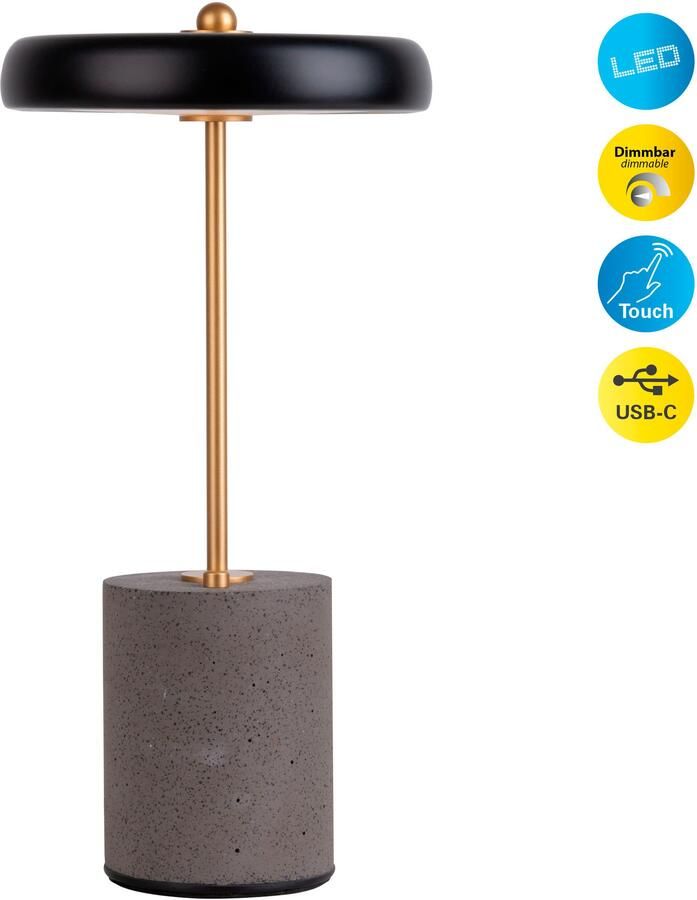 Näve Tafellamp SETA tafellamp H: 30 cm Dimbaar via aanraaksensor (1 stuk) - Foto 6