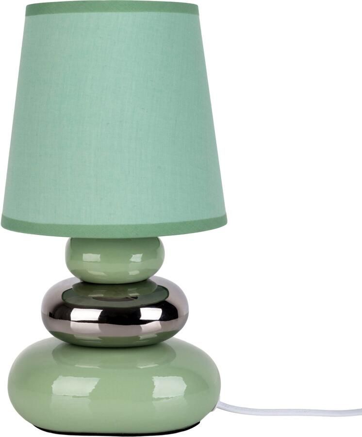 Näve Tafellamp Stoney met keramieken voet en textielen kap 1xe14 max.40 w (1 stuk) - Foto 7