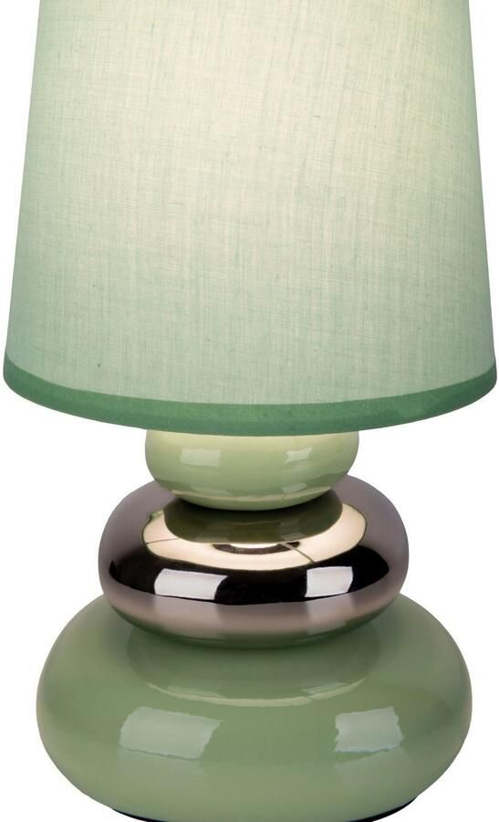 Näve Tafellamp Stoney met keramieken voet en textielen kap 1xe14 max.40 w (1 stuk) - Foto 3