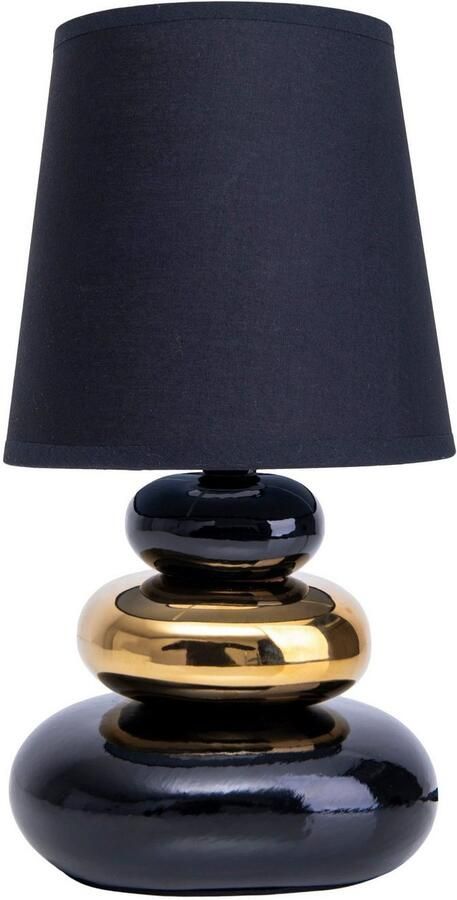 Näve Tafellamp Stoney met keramieken voet en textielen kap 1xe14 max.40 w (1 stuk) - Foto 2