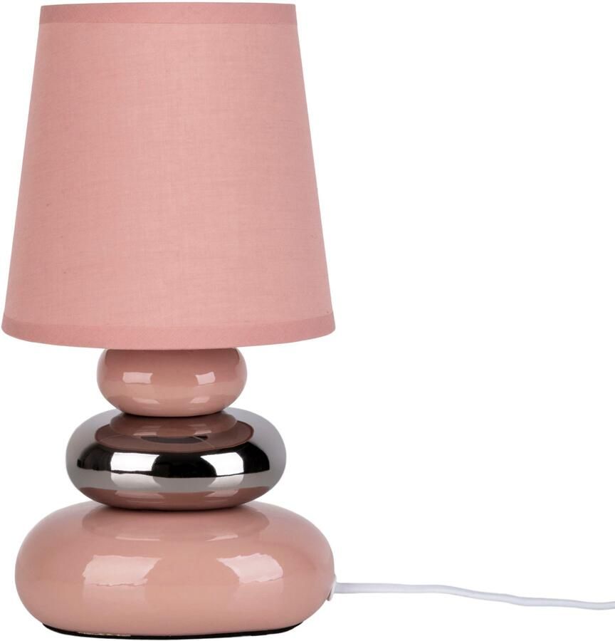 Näve Tafellamp Stoney met keramieken voet en textielen kap 1xe14 max.40 w (1 stuk) - Foto 6