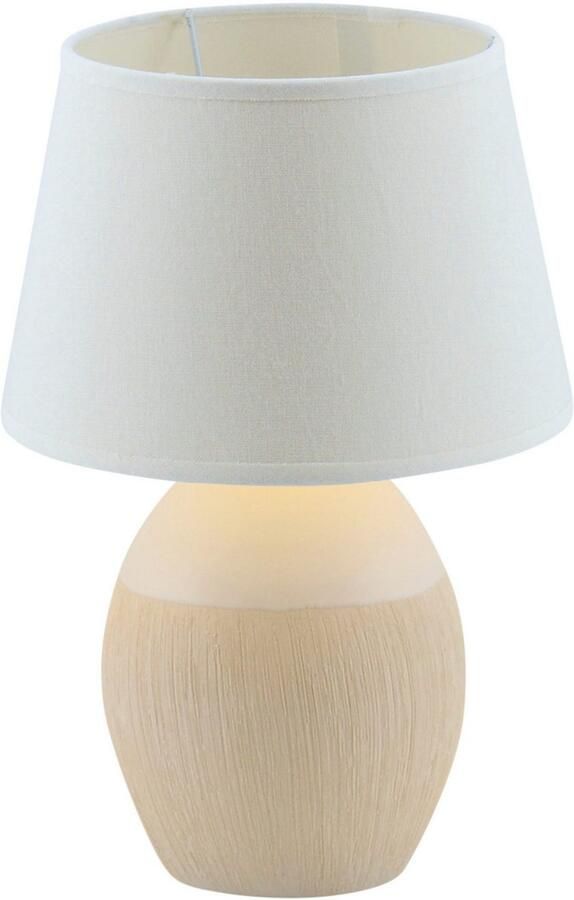 Näve Tafellamp TALIA Keramische voet textielschaal toevoer 130 cm met schakelaar E14 (1 stuk) - Foto 2