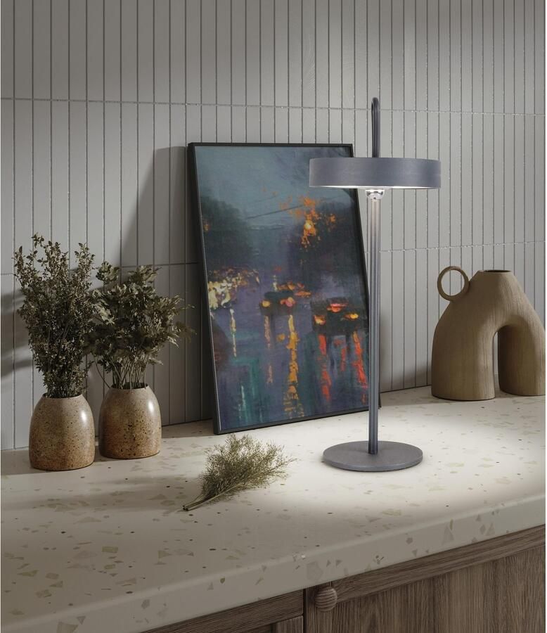 Näve Tafellamp voor buiten Ella Dimbaar scherm magnetisch en verlicht afneembaar geheugenfunctie (1 stuk) - Foto 4