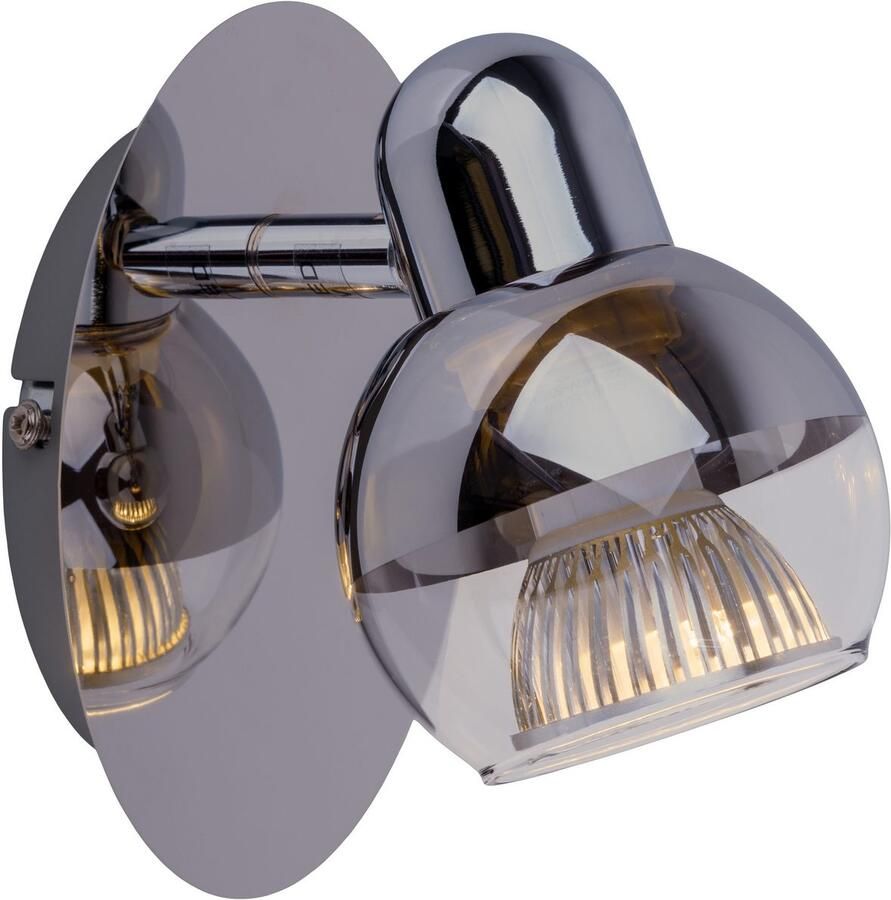 Näve Wandlamp Boccia 1-lamps glas in amber d: 23 5cm toevoerkabel 150cm zwart e27 excl. lichtbron (1 stuk)