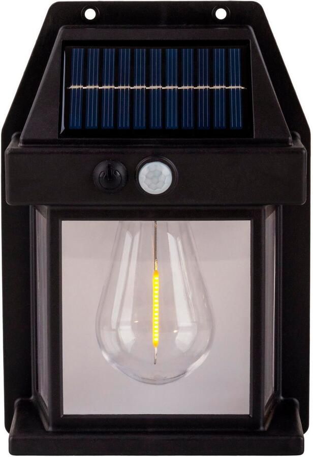 Näve Wandlamp voor buiten Mira 2-delig set solar zwart schemerschakelaar bewegingssensor (2 stuks) - Foto 2