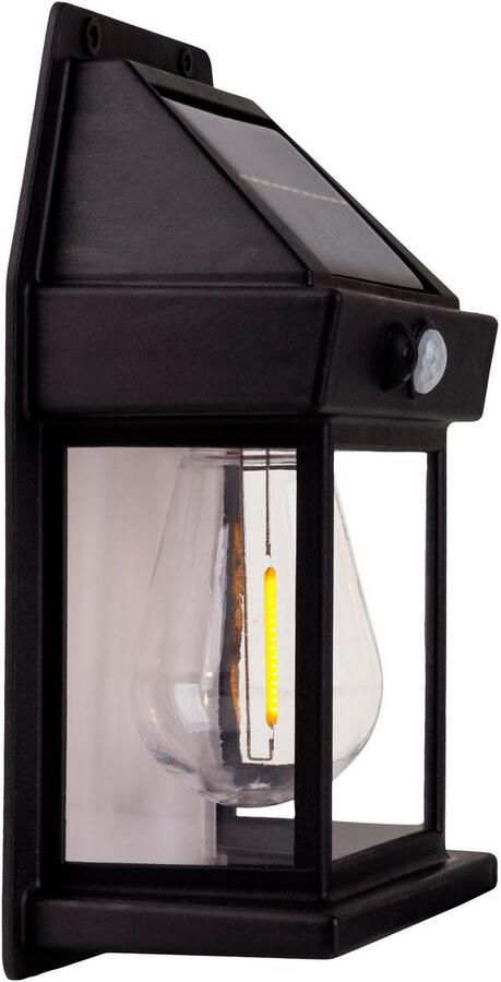 Näve Wandlamp voor buiten Mira 2-delig set solar zwart schemerschakelaar bewegingssensor (2 stuks) - Foto 4