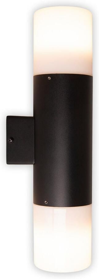 Näve Wandlamp voor buiten Torcia Aluminium zwart 2 x E27 excl. lampen IP44 (1 stuk) - Foto 2