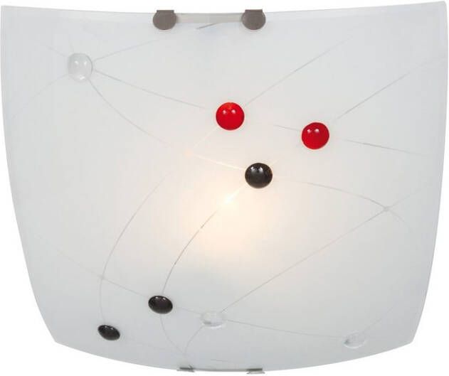 Näve Plafondlamp Velora Plafondlamp E27 lampen verwisselbaar wit met kleurrijke glassteentjes