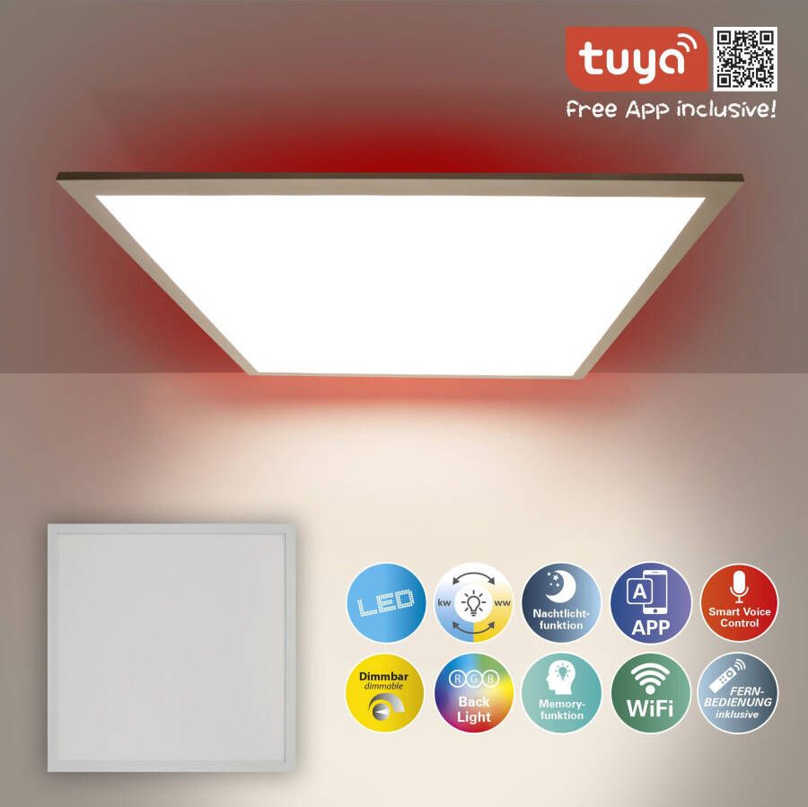 Näve Slim ledlampje Smart Home LED Backlight Panel Achtergrond: RGB-stripe nachtlicht- geheugenfunctie CCT app afstandsbediening. (1 stuk) - Foto 1