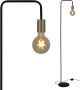 Näve Staande lamp Modo E27 max. 40 W zwart goud voetschakelaar h: 150 cm b: 20 5 cm (1 stuk) - Thumbnail 1