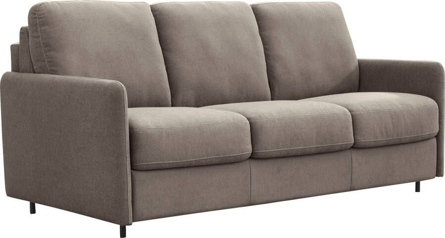 Nias Italia Slaapbank Livorno inclusief matrassen en inklapbaar metalen frame ligoppervlak 150x208 cm