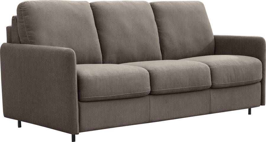 Nias Italia Slaapbank Livorno inclusief matrassen en inklapbaar metalen frame ligoppervlak 150x208 cm