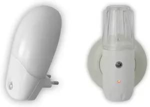 Niermann Led-nachtlampje Nachtlampjes Stekker- nachtlicht ovaal met schemersensor set van 2 (1 stuk)
