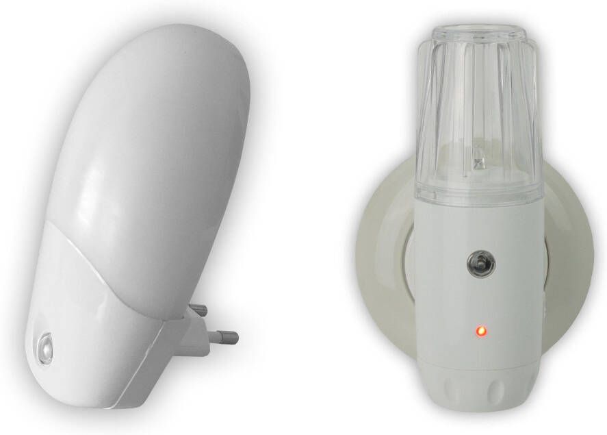 Niermann Led-nachtlampje Nachtlampjes Stekker- nachtlicht ovaal met schemersensor set van 2 (1 stuk) - Foto 8