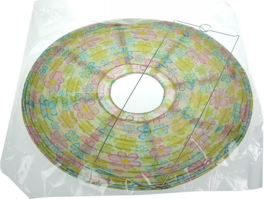 Niermann Hanglamp Veelkleurige bloemen Papier-hanglamp veelkleurige bloemen (1 stuk)