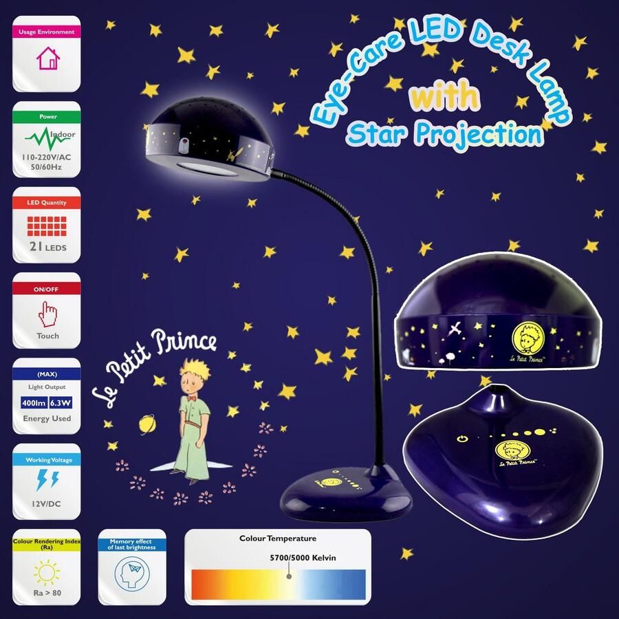 Niermann Led-tafellamp Kleine prins Tafel-leeslamp kleine prins made in Germany (1 stuk) - Foto 2