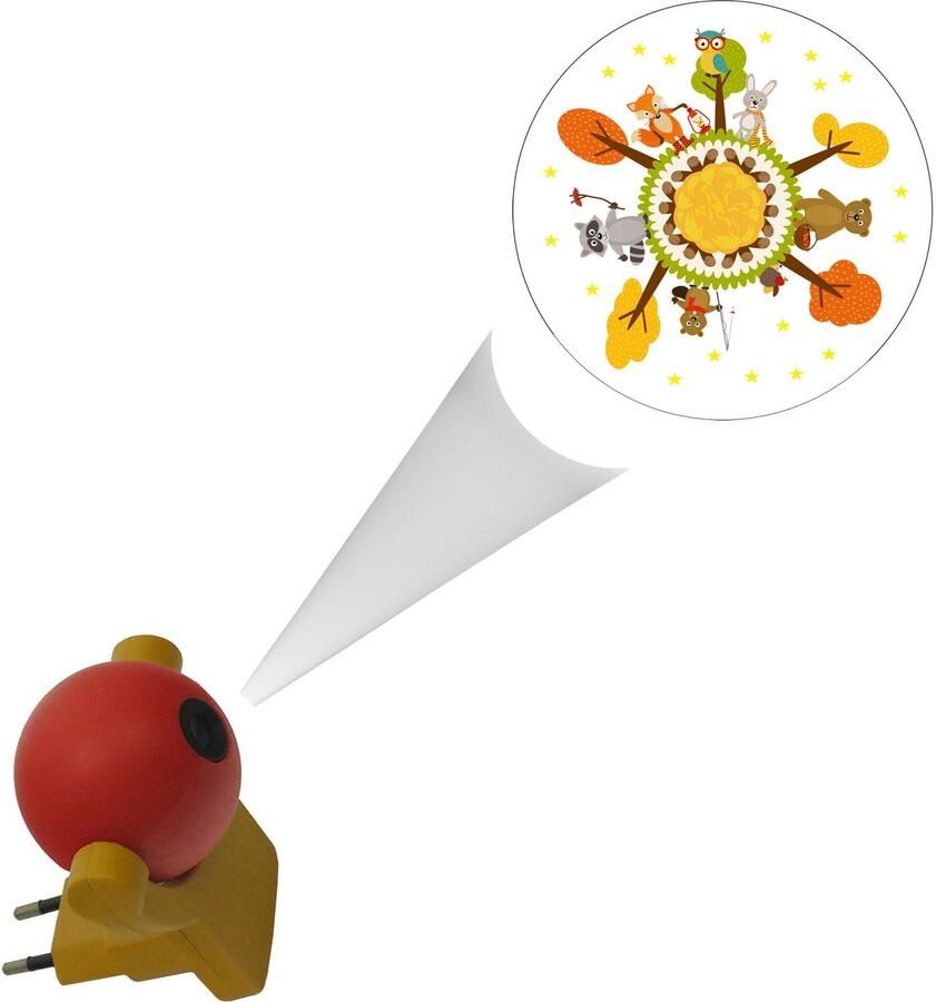 Niermann Lednachtlampje Bosdieren Set dieren in het bos 1 (1 x stekker-nachtlicht 1 x draagbare beamer) (1 stuk) - Foto 8